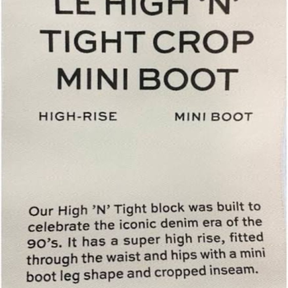 Frame Denim Le High 'N' Tight Crop Mini Boot Flare Jeans - Picture 8 of 8